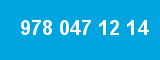 978 047 12 14 978 047 12 14